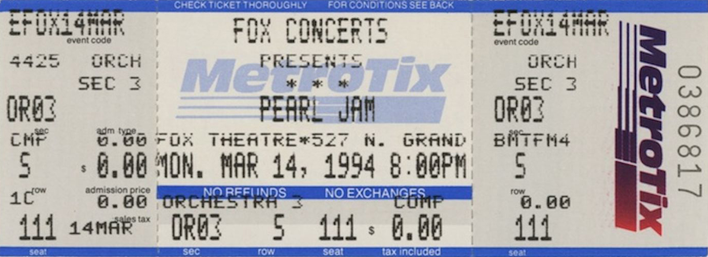 live tour 1994